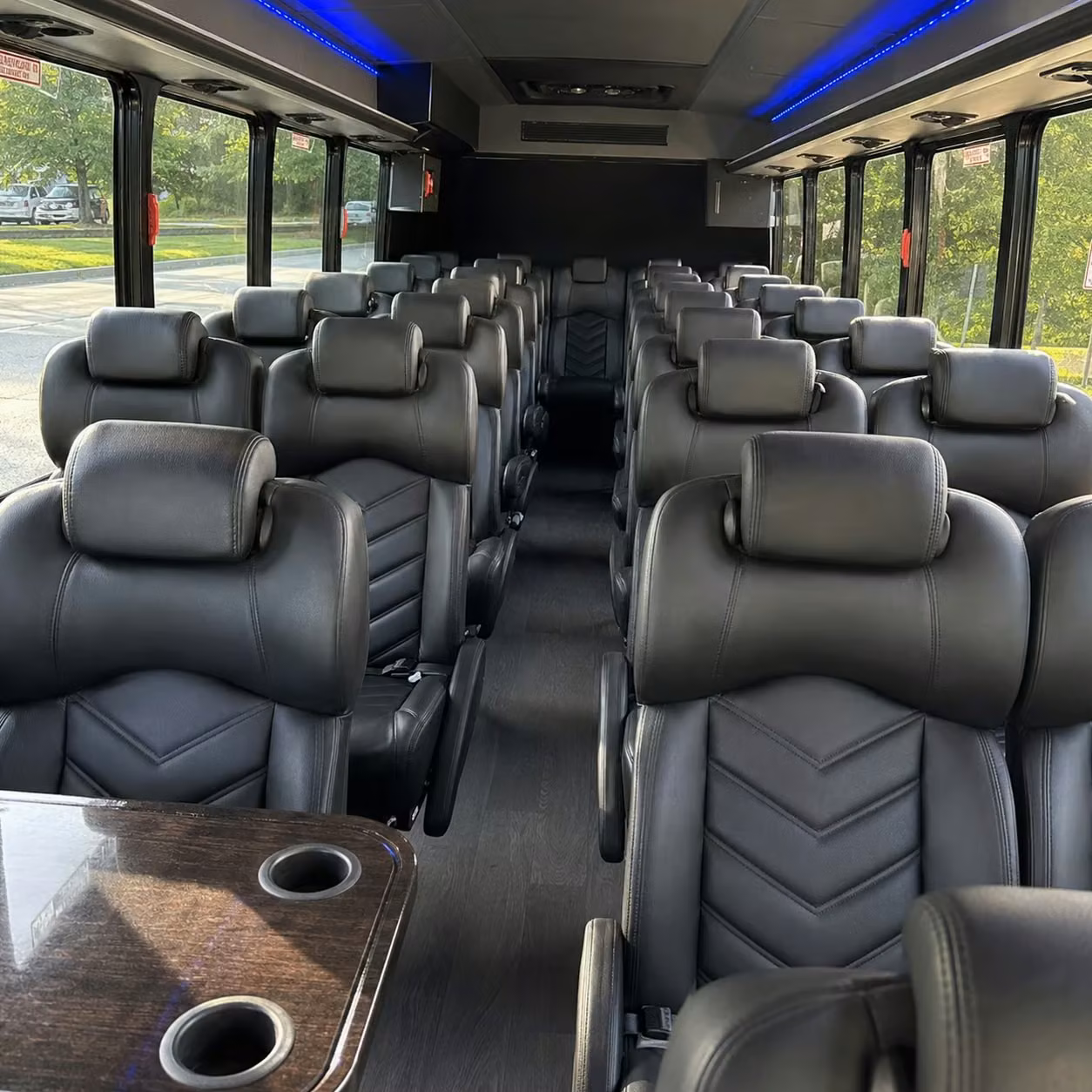 35 passenger minibus inside
