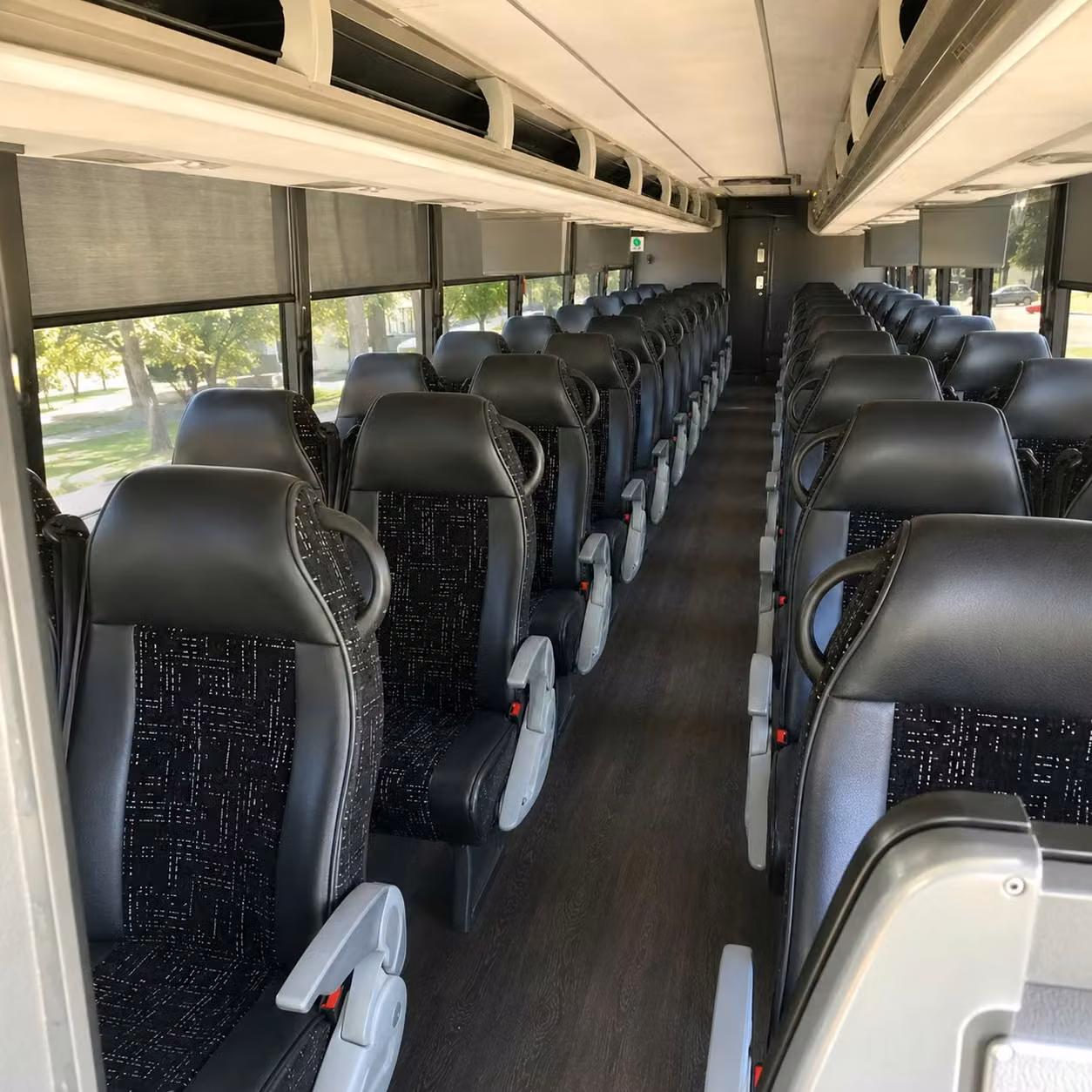 palm springs charter bus inside