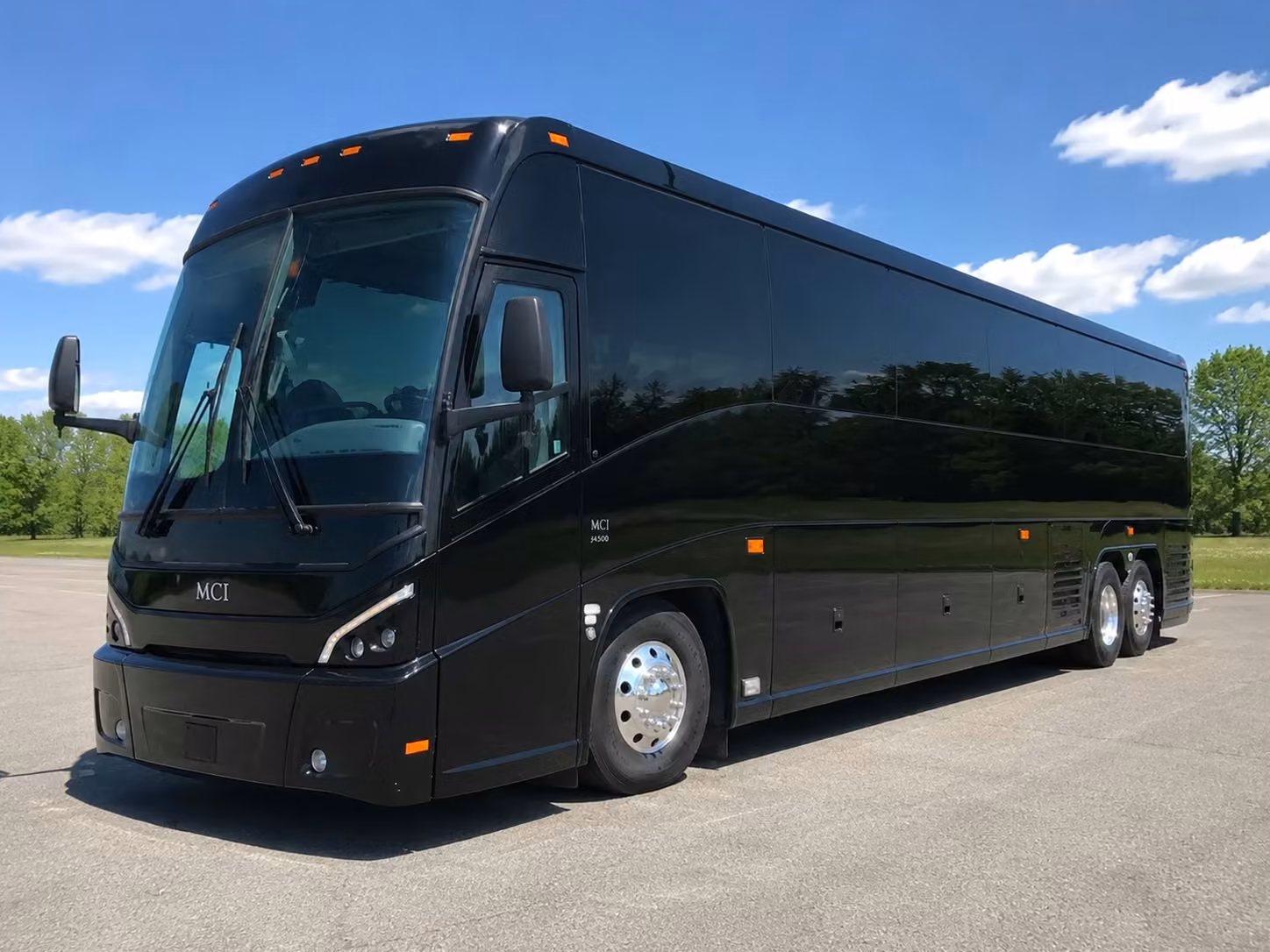 palm springs charter bus interior